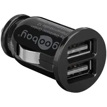 goobay Dual USB Auto Ladegerät 15,5W 12V/24V schwarz