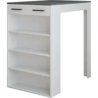Vichy Vichy, Bartisch, Repose, Anthrazit/Weiss, 67 x 100 cm