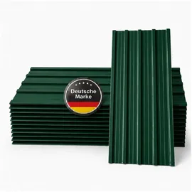 Albatros Trapezblech Dachplatten 12er Set Anthrazit RAL 7016 1090 x 445 mm verzinkt