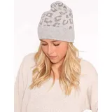 Zwillingsherz Kaschmir-Beanie in Taupe