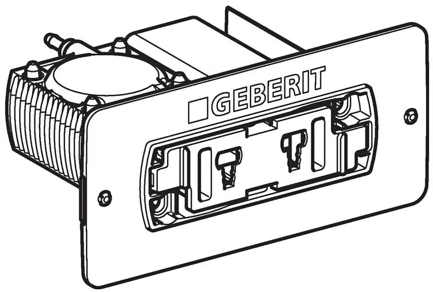 Geberit Fertigbauset zur Fernbetätigung