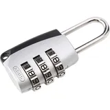 ABUS Zahlenschloss 155/20 mit Zinkdruckguss-Gehäuse - Kofferschloss / Spindschloss mit individuell einstellbarem Zahlencode - ABUS-Sicherheitslevel 3 - Silber