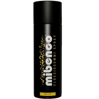 mibenco 71421023 Flüssiggummi Spray / Sprühfolie, Gelb Matt, 400 ml - Schutz für Oberflächen und zum Felgen lackieren