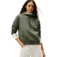 Tommy Hilfiger Hoodie Flag Pewter Green XS (34)