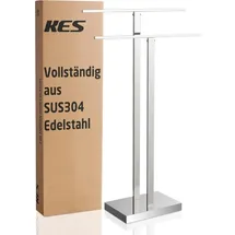 Kes Handtuchhalter Stehend Edelstahl Poliert BTH231