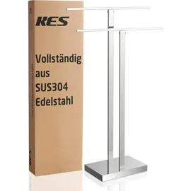 Kes Handtuchhalter Stehend Edelstahl Poliert BTH231