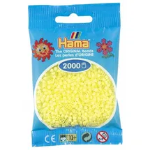 Hama Mini Bügelperlen 2000 Stück Pastell-Gelb
