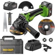 PROCRAFT PGA22-1B-C inkl. 1x Akku 4,0 Ah + Ladegerät + Koffer