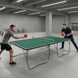 sportnow Tischtennisplatte Klappbar Grün