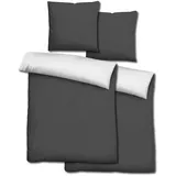 cloudcomfort Wendebettwäsche schwarz/weiß 155 x 220 cm + 80 x 80 cm