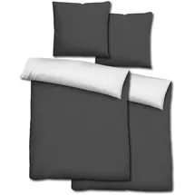 cloudcomfort Wendebettwäsche schwarz/weiß 155 x 220 cm + 80 x 80 cm