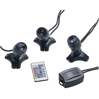 PONTEC Teich- und Gartenbeleuchtung PondoStar LED RGBW Set 3