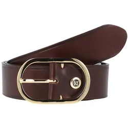 b.belt Gürtel Leder (dunkelbraun dunkelbraun)   Braun Herren 