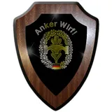 Wappenschild Glück ab Anker Wirf Pioniertruppe Truppengattung Heer #27066