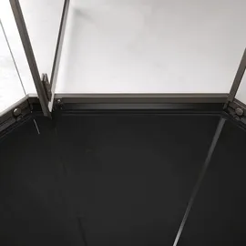 Mai&Mai Ravenna68K Fünfeck-Duschkabine mit Drehtür 80 x 80 cm transparent Sicherheitsglas