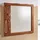 FineBuy Wandspiegel 80 x 80 cm Braun