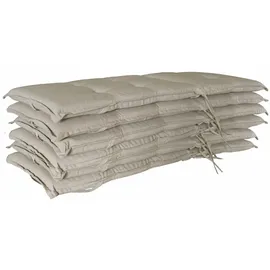 GRASEKAMP Hochlehnerauflage, polyester - weiss