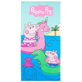 Peppa Pig Strandtuch 70 x 140 cm mehrfarbig