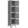 [en.casa] Schließfachschrank Stahl 180x38x45 cm Grau abschließbar