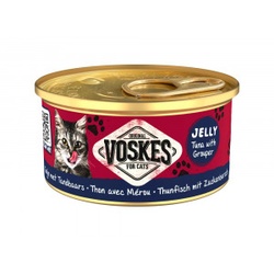 Voskes Jelly Thunfisch mit Zackenbarsch Nassfutter Katze (24x85 g) 1 Palette (24 x 85 g)