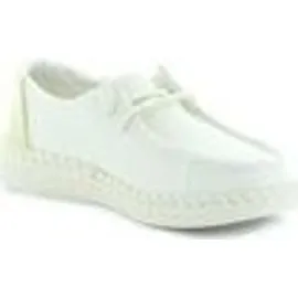 HEYDUDE Hey Dude Mokassins Schnürschuhe Damen, 32303337383132 Weiß 38 EU
