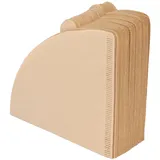 MOUMOUTEN Kaffeefilter Papier, Kegel-Kaffeefilter, 100 Stück Einweg Kaffeesieb aus Natürlichem Zellstoff für Filter Kaffeefilter Und Handfilter(V02)