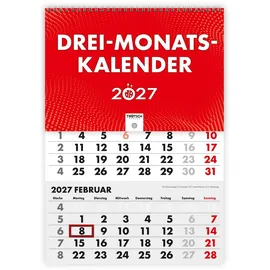 trotsch TRÖTSCH - Dreimonatskalender Drei-Monatskalender 2027