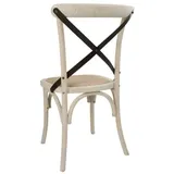 Bolero Esszimmerstühle im Vintage-Stil aus Eichenholz in ecru 2 Stück