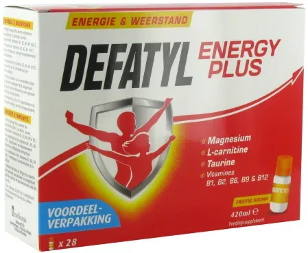 Defatyl Energy Plus Energie Und Immunität Fruchtiger Geschmack Fläschen 28x15ml