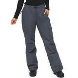 Arctix Damen Lumi Cargo-Schneehose zum Überziehen, mit Fleece gefüttert Skihose, Stahl, 2X/29 Inseam