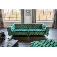  Big Sofa Chesterfield Velvet grün