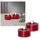Star Trading Flamme Flow LED-Kerze 6 cm rot