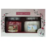 Yankee Candle Geschenkset Glas 2tlg/Weihnachtsgeschenkset 2022 2x 411g - Weiß