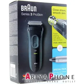 Braun Series 3 ProSkin 3000s schwarz