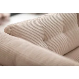 trends by hg »Landau U-Form«, in Cord-Stoff mit Metallfuß