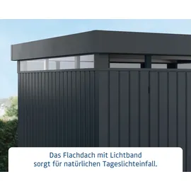 Hörmann Gerätehaus Euroline EFD14 3,10 x 3,10 m Anthrazit