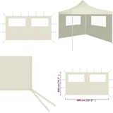 Pavillon-Seitenwand mit Fenstern 4x2 m Creme - Pavillon-Seitenwand - Pavillon-Seitenwände - Home & Living - Creme