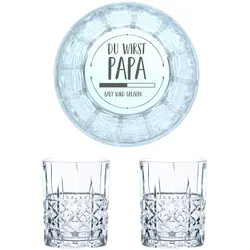 Nachtmann Whiskyglas mit Gravur Du Wirst Papa, 2er Set
