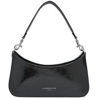 Liebeskind Berlin Women's Alessa 3 Paper Touch Crinkle S Black Shoulder Bag