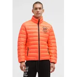 Camp David Winterjacke orange / schwarz 4XL