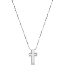 s.Oliver Kette mit Anhänger Kreuz Silber/Edelstahl