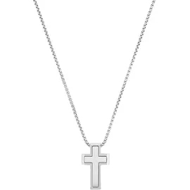 s.Oliver Kette mit Anhänger Kreuz Silber/Edelstahl