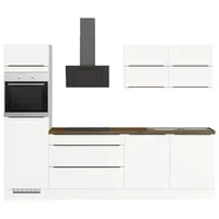Impuls Küchen Küchenzeile IBZ4280S6 280 cm Weiß ohne E-Geräte