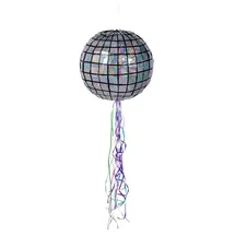 Boland Discokugel Piñata Silberfarben