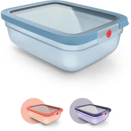 Emsa Frischhaltedose rechteckig blau 20,19 cm x 25,97 cm x 8,5 cm 2,3 l