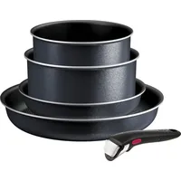Tefal Ingenio L7239523, Gemischtes Set, Grau, Aluminium, Titan, Schwarz, Edelstahl, Thermo-Punkt - Grau