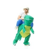 EONPOW Halloween Aufblasbares Dinosaurier Kostüm für Erwachsene Unisex Partei Kostüme