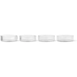 Ferm Living - Ripple Schale, klar (4er-Set)