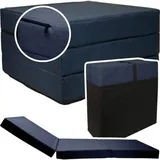 Viking Choice - Gästematratze Marineblau - Faltmatratze - 195x65x10 Cm - Campingmatratze