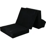 Loft 25 - Klappmatratze fürs Wohnzimmer, 205x71x14 cm Cord Faltbare Matratze für Erwachsene, Indoor Futon zum Schlafen, Bequeme Gästematratze mit